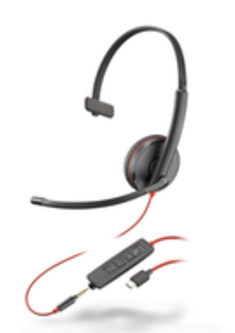 HP Poly Blackwire C3215 USB-C, 209750-101 HP Poly Blackwire C3215 USB-C, 209750-101
